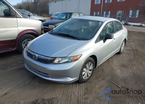 2012 Honda Civic Lx z USA, uszkodzony, nr VIN 2HGFB2F54CH300113